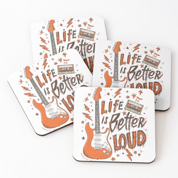 Item preview, Life Is Better Loud Guitar designed and sold by muhammadkhafidh.