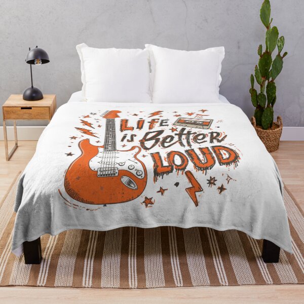 Item preview, Life Is Better Loud Guitar designed and sold by muhammadkhafidh.