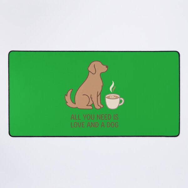 Item preview, All You Need Is Love And A Dog - Cute Coffee & Dog Graphic. designed and sold by MyHappyArtShop.