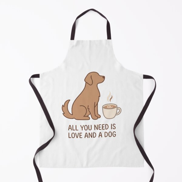 Item preview, All You Need Is Love And A Dog - Cute Coffee & Dog Graphic. designed and sold by MyHappyArtShop.