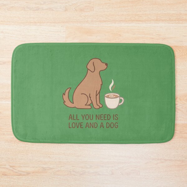 Item preview, All You Need Is Love And A Dog - Cute Coffee & Dog Graphic. designed and sold by MyHappyArtShop.