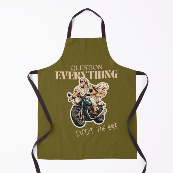 Item preview, Socrates Question Everything Except Bike Funny Philosophy Sticker designed and sold by KaBaRen.