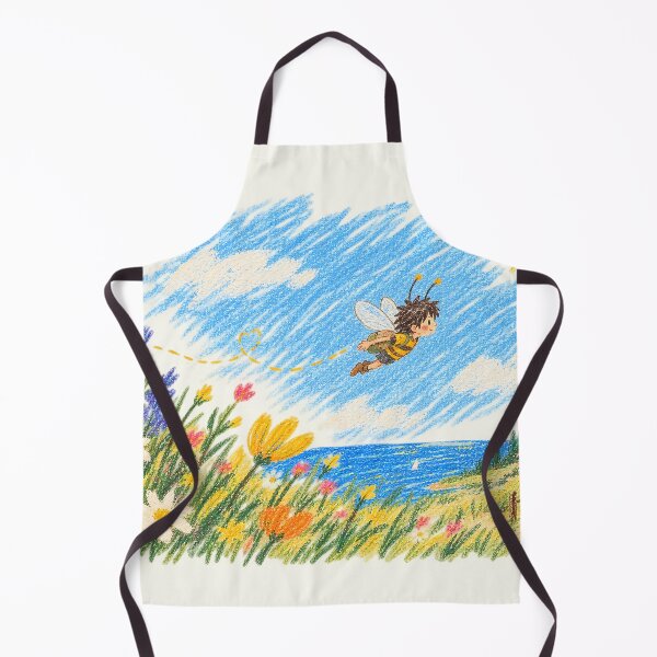 Item preview, bee-boy-village-town-garden-crayon | sunny day designed and sold by Emyku.