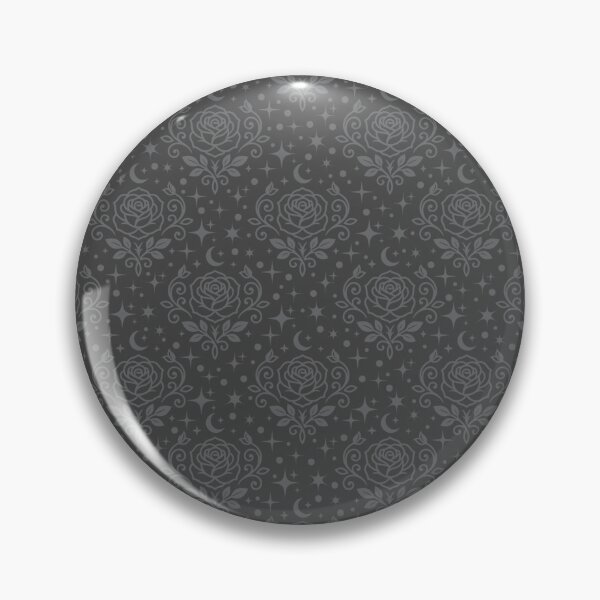 Item preview, Gray Roses, Stars & Dots on Dark Gray designed and sold by KSimpson838.