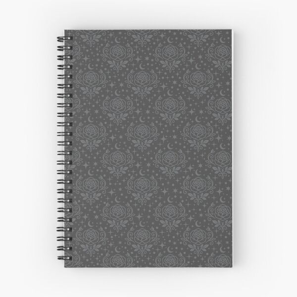 Item preview, Gray Roses, Stars & Dots on Dark Gray designed and sold by KSimpson838.