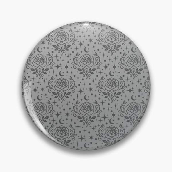Item preview, Dark Gray Roses, Stars & Dots on Gray designed and sold by KSimpson838.