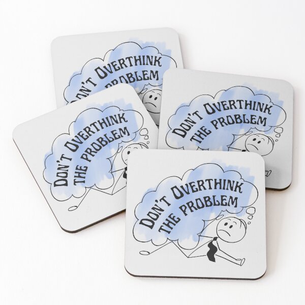 Item preview, Amusing Don't Overthink the Problem Cartoon. designed and sold by MPC-Mince-Pies.
