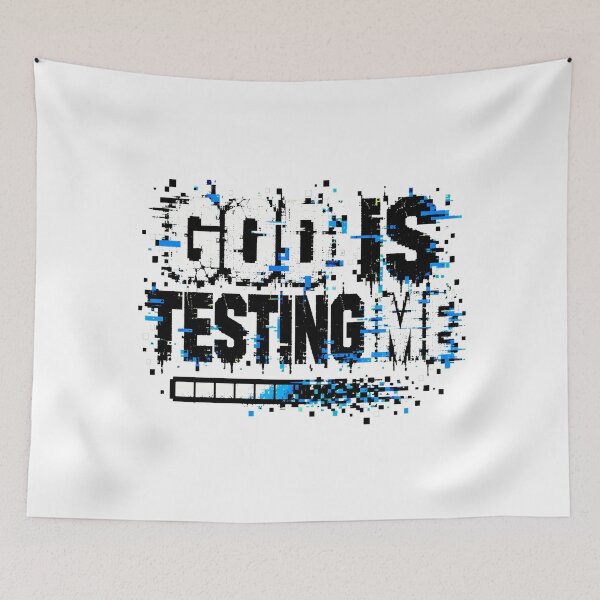 Item preview, God Testing Glitched Loading Bar Gamer Humor designed and sold by chattsuede.