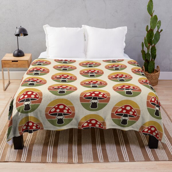 Item preview, Retro Mushroom Sunset 70s Cottagecore Aesthetic designed and sold by MavtM.