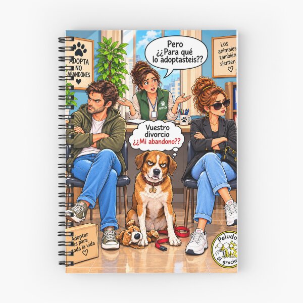 Item preview, Divorce does not mean animal abandonment designed and sold by Peludos, Sí gracias.