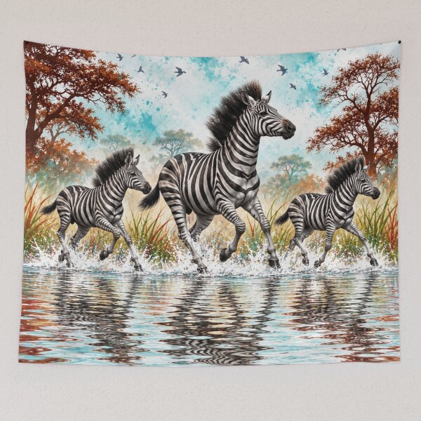 Item preview, Zebras on the Run designed and sold by Kimberly Palmer.