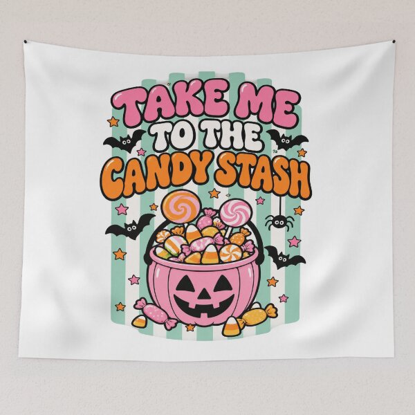 Item preview, Take Me to the Candy Stash Pastel Halloween Design designed and sold by DjFreeq.