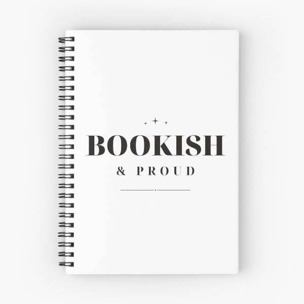 Item preview, Bookish & Proud — Reader Typography Design (Black) designed and sold by WellReadThreadz.