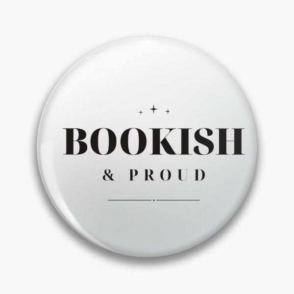 Item preview, Bookish & Proud — Reader Typography Design (Black) designed and sold by WellReadThreadz.