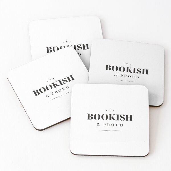 Item preview, Bookish & Proud — Reader Typography Design (Black) designed and sold by WellReadThreadz.