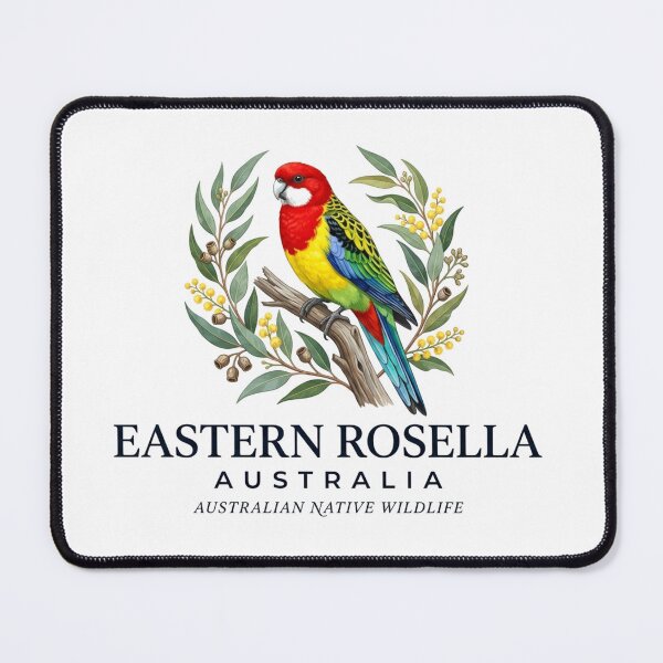 Item preview, Eastern Rosella Australia | Australian Native Wildlife Art designed and sold by Mathias Yakubu Design.