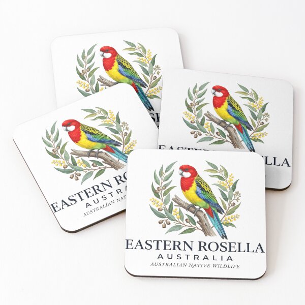 Item preview, Eastern Rosella Australia | Australian Native Wildlife Art designed and sold by Mathias Yakubu Design.
