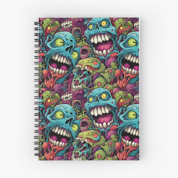 Item preview, Colorful Zombie Monster Repeat Pattern Creepy Halloween Horror Cartoon designed and sold by JRRTs.