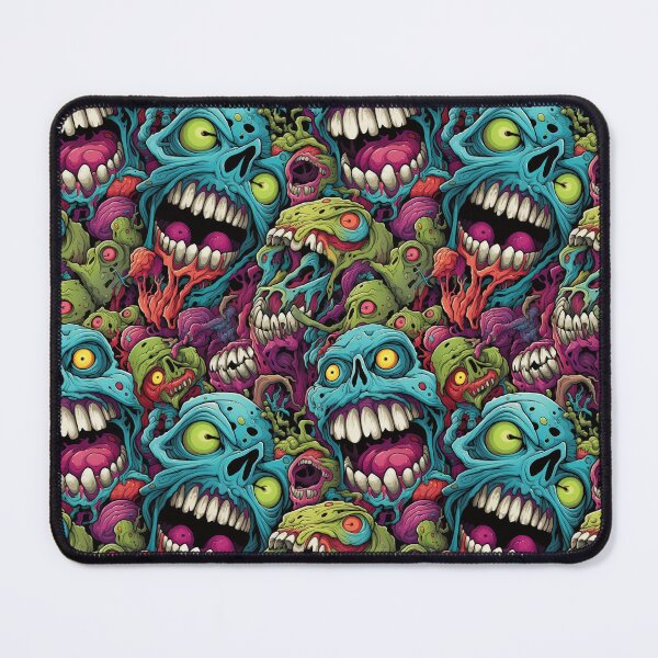 Item preview, Colorful Zombie Monster Repeat Pattern Creepy Halloween Horror Cartoon designed and sold by JRRTs.