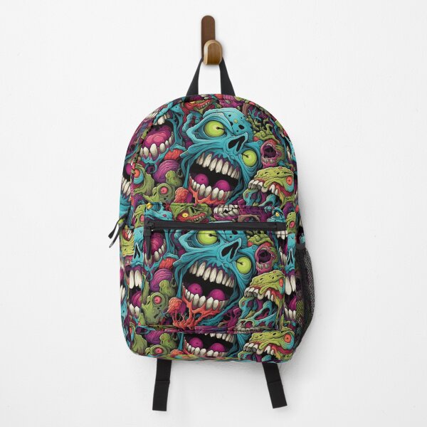 Item preview, Colorful Zombie Monster Repeat Pattern Creepy Halloween Horror Cartoon designed and sold by JRRTs.
