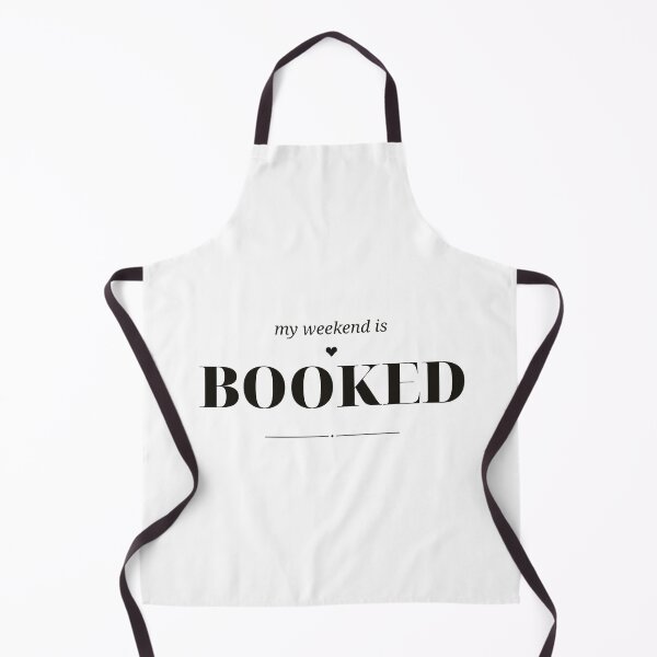 Item preview, My Weekend Is Booked — Funny Bookish Pun Design (Black) designed and sold by WellReadThreadz.