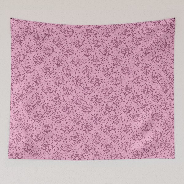 Item preview, Pink Roses, Stars & Dots on Light Pink designed and sold by KSimpson838.