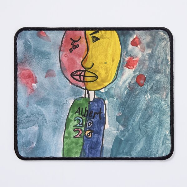 Item preview, Cute Pink Monster – Kids Watercolor Painting designed and sold by albertmama.