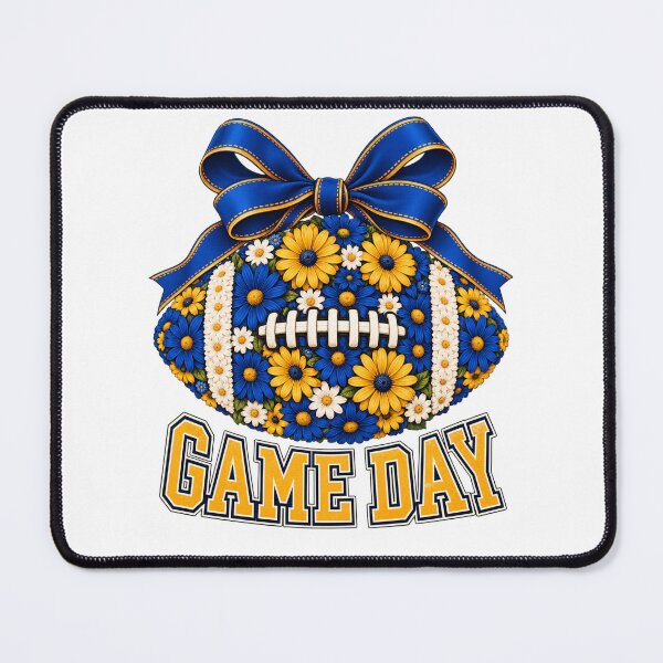 Item preview, Game Day Cap with a Floral Baseball Cap and Large Blue Bow designed and sold by MKCREAS.