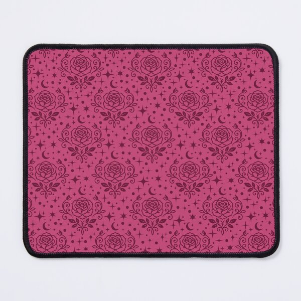 Item preview, Dark Pink Roses, Stars & Dots on Ruber Pink designed and sold by KSimpson838.