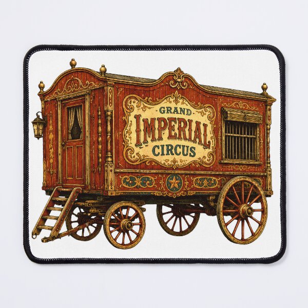 Item preview, Vintage Circus Wagon Illustration designed and sold by Impossible Archive.