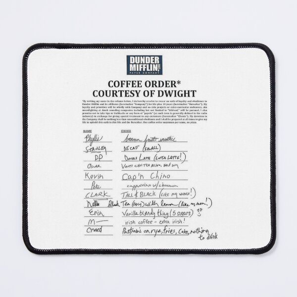 Item preview, Coffee Order *Courtesry of Dwight designed and sold by StrangerBlings.