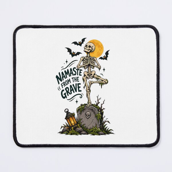 Item preview, Gothic Yogi Skeleton Tree Pose Dark Humor designed and sold by chattsuede.