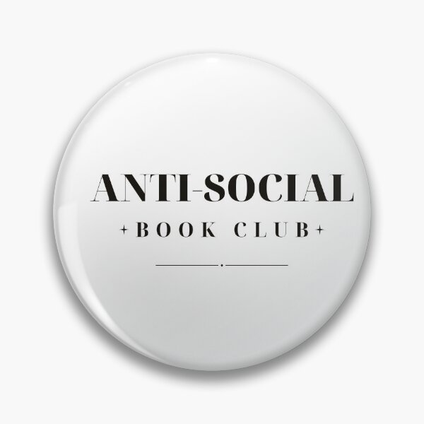 Item preview, Anti-Social Book Club — Funny Bookish Design (Black) designed and sold by WellReadThreadz.