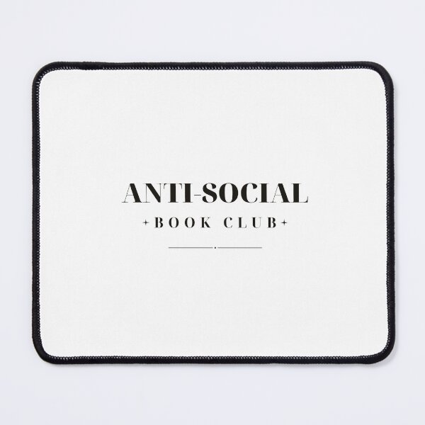 Item preview, Anti-Social Book Club — Funny Bookish Design (Black) designed and sold by WellReadThreadz.