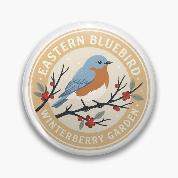 Artikelvorschau, Illustration eines Wintergartens mit Blaumeisen und Winterbeeren entworfen und verkauft von shifumart.