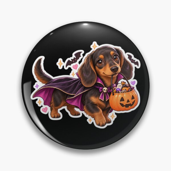 Item preview, Kawaii Dachshund Vampire Halloween designed and sold by Christiana-Art.