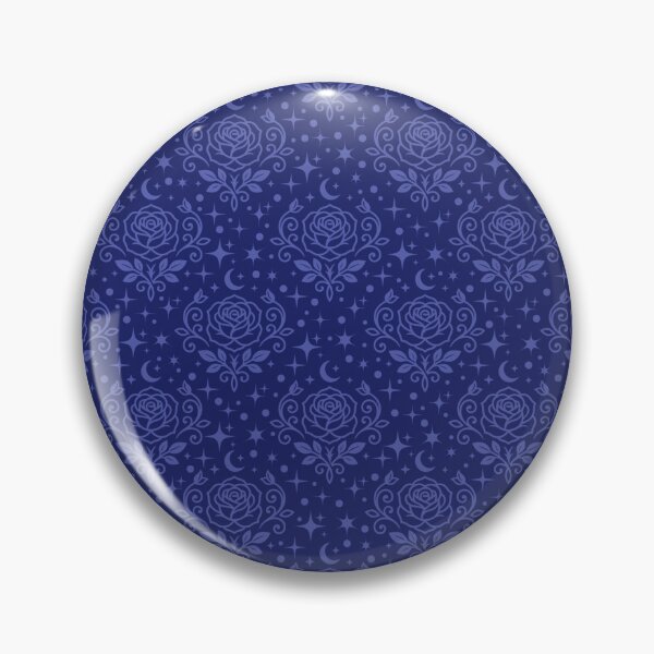 Item preview, Blue Roses, Stars & Dots on Dark Blue  designed and sold by KSimpson838.