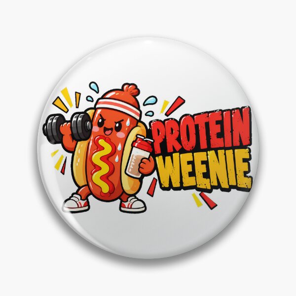 Item preview, Protein Weenie Flexing Gym Dog Fitness Humor designed and sold by chattsuede.