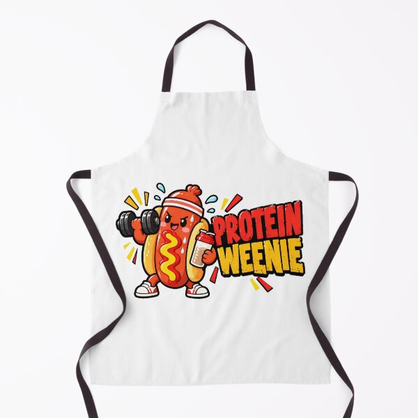 Item preview, Protein Weenie Flexing Gym Dog Fitness Humor designed and sold by chattsuede.