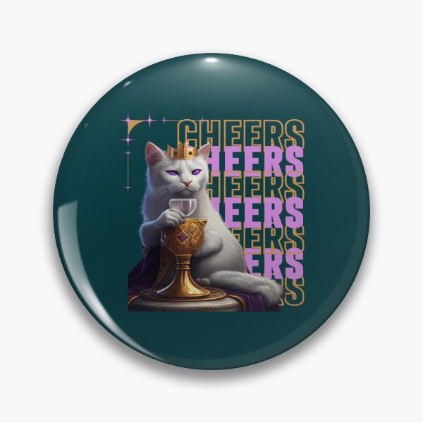 Item preview, CHEERS with cat queen designed and sold by AcaciaWilson.