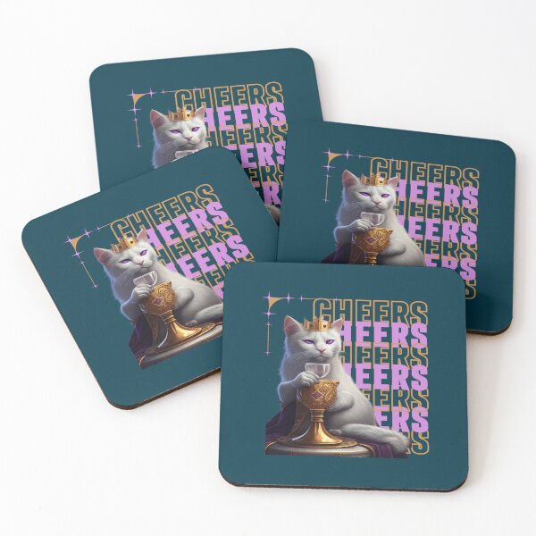 Item preview, CHEERS with cat queen designed and sold by AcaciaWilson.