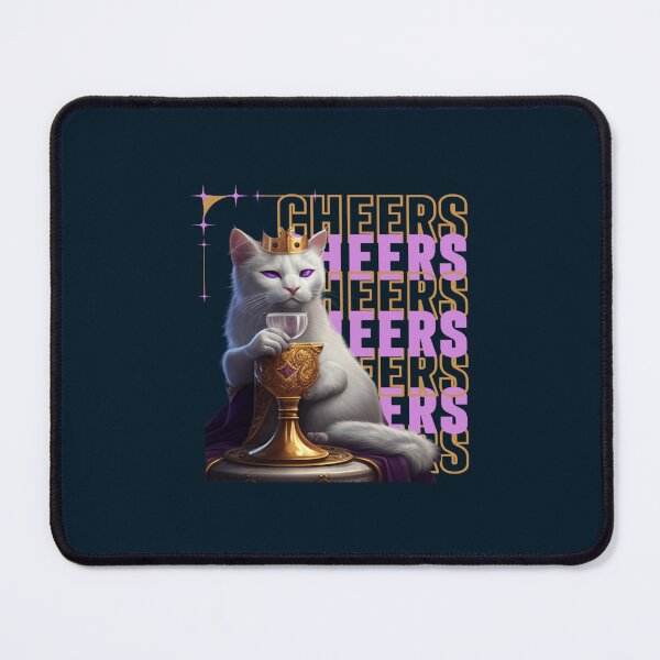 Item preview, CHEERS with cat queen designed and sold by AcaciaWilson.