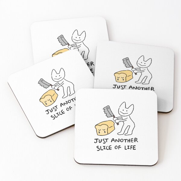 Item preview, Funny Cat Sticker | Just Another Slice of Life | Quirky Cat Illustration | Whimsical Cat Art | Cute Cat Humor designed and sold by lazydayz16.