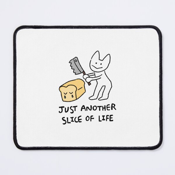Item preview, Funny Cat Sticker | Just Another Slice of Life | Quirky Cat Illustration | Whimsical Cat Art | Cute Cat Humor designed and sold by lazydayz16.