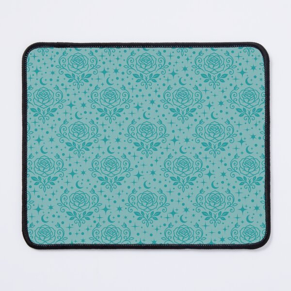 Item preview, Teal Roses, Stars & Dots on Light Teal designed and sold by KSimpson838.
