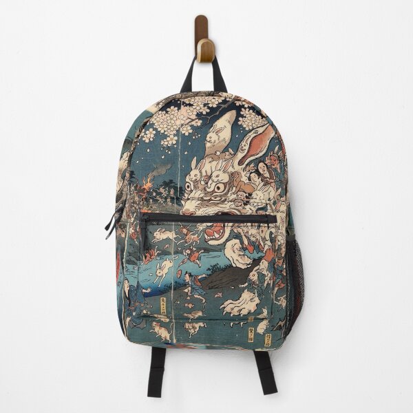 Item preview, Giant Monster Rabbit and Treant Yokai - Ukiyo-e Woodblock Style designed and sold by manbou-japan.