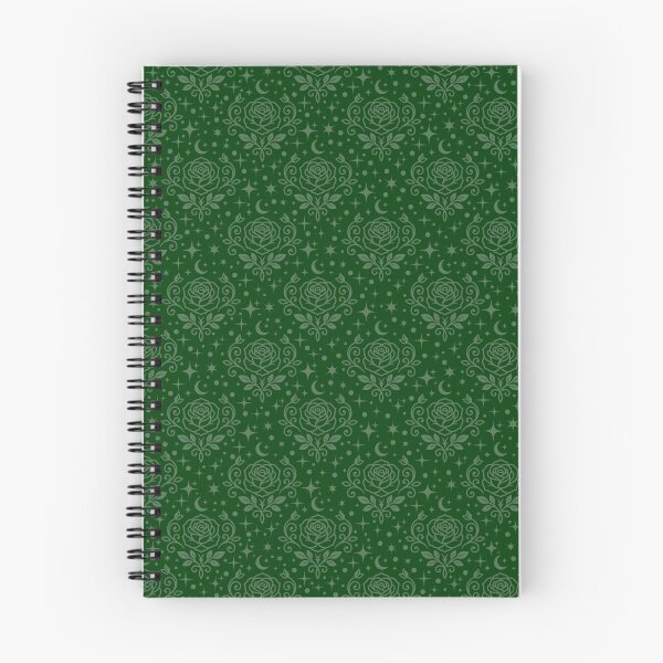 Item preview, Green Roses, Stars & Dots on Dark Green  designed and sold by KSimpson838.