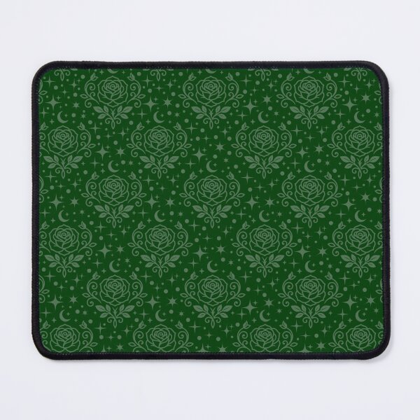 Item preview, Green Roses, Stars & Dots on Dark Green  designed and sold by KSimpson838.