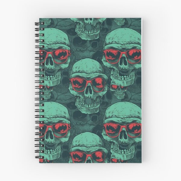 Item preview, Retro Skull Sunglasses Repeat Pattern Gothic Halloween Skeleton designed and sold by JRRTs.