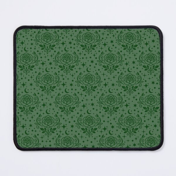 Item preview, Dark Green Roses, Stars & Dots on Green designed and sold by KSimpson838.